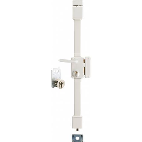 THIRARD - Serrure en applique Beluga A2P à fouillot pour entrée, droite, 3pts, Transit2 30x65mm, axe 45mm, blanc, 4 clés - THIRARD (1/3)