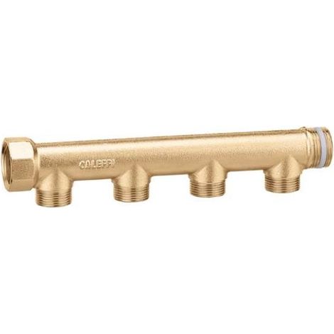 Collettore semplice, componibile 1" 3 derivazioni, interasse 60 Caleffi 592632 1” - 3