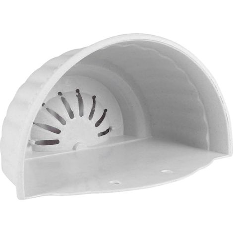 Pots de fleurs d'extérieur semi circulaires Veemoon en plastique, design imitation cuir (1/5)