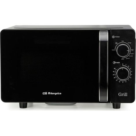 Microondas Orbegozo MIG 2071 CE/ 700W/ Capacidad 20L/ Función Grill/ Negro