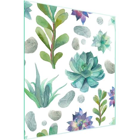Glasschneidebrett 45x52 Blume (1/5)
