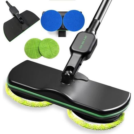 Balai électrique rotatif sans fil rechargeable - FOLAYA - Deluxe - Batterie Li-Ion 7,4 V - 2000 mAh - Noir (1/4)