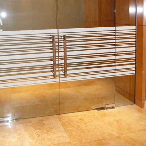 Sticker vitres lignes horizontales 55x200cm 55 x 200 cm (1/2)