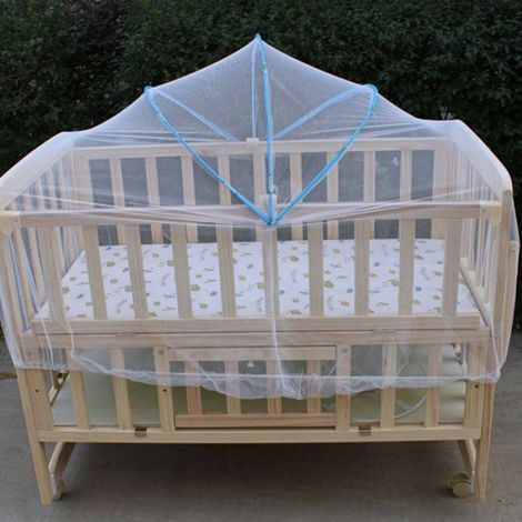 Moustiquaire - - Universelle - Nylon - Convient aux lits de 80x50 cm - Lavable (1/5)