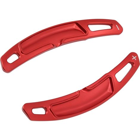 2pcs Car Steering Wheel Paddle Shifter Extension Cap Modification Replacement for 911/718/PanameraRed (1/5)