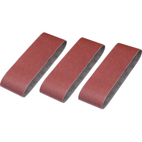 Bandas de lija x3 75x533mm grano 80 Stanley STA33191-XJ