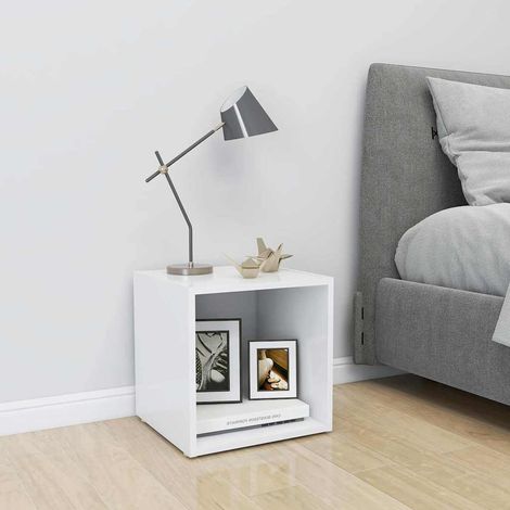 805498 vidaXL TV Cabinet White 37x35x37 cm Engineered Wood (1/5)