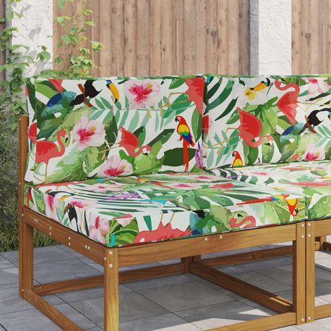 vidaXL Outdoor Sofa Cushion 2 pcs Colourful Polyester