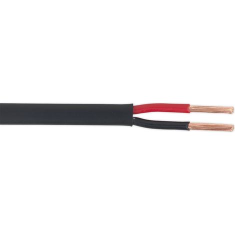 Sealey Thin Wall Flat Automotive Cable Twin 2 x 2mm� 28/0.30mm 30m - Black AC2830TWTN (1/2)