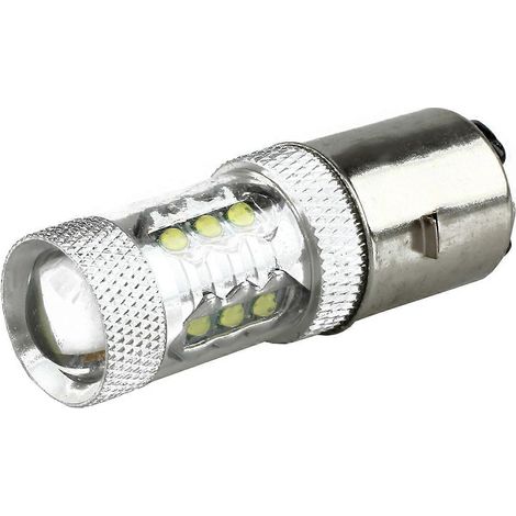Ampoule de phare blanche 80W BA20D H6 à 16 LED pour moto, cyclomoteur et quad (1/5)