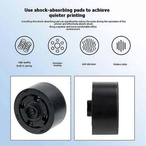 Lot de 4 patins de rechange pour imprimante 3D Bambu Lab P2S/X2D : anti-vibrations, antidérapants, anti-chocs et anti-poussière.