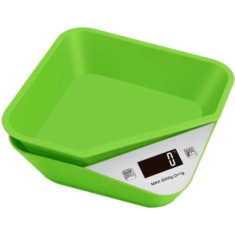 Balance Cuisine Electronique Balance de Cuisine de Haute Précision Numérique Alimentaire Multifonctionnelle avec Bols Amovibles et Ecran LCD Max 11lb/5kg