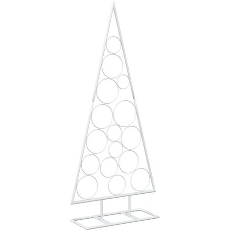 vidaXL Metal Christmas Tree KUOPIO 125 cm Steel White