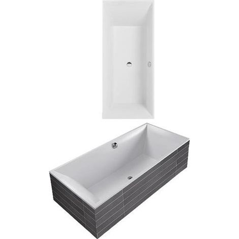 Baignoire VB Squaro 1794x794x620mm rectangulaire avec système AP TP1 Blanc Alpin
