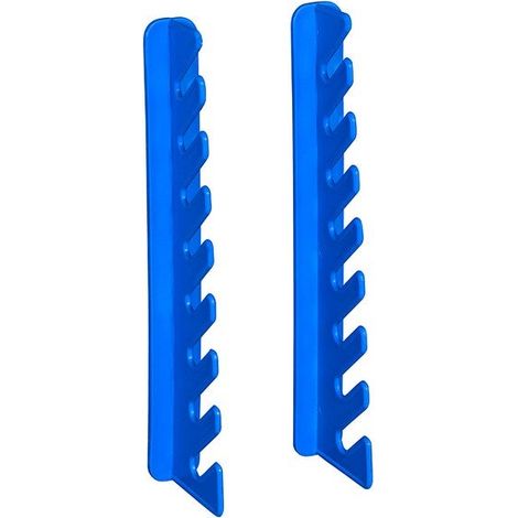Estantería de 8 teclas para panel de pared amarillo, An. 17,3 x Al. 21 x Pr. 2,5 cm ALLIT