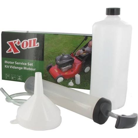 Kit de vidange pour tondeuse à gazon – Extracteur d’huile avec seringue et tuyau d’aspiration – Compatible moteurs thermiques
