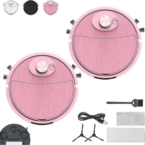 Mini aspirateur robot pour voiture (2027), robot nettoyeur compact 3 en 1 rechargeable avec fonction lavage humide. (1/5)