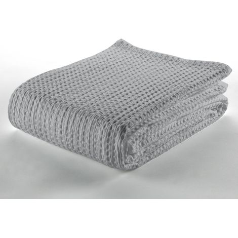 Colcha tejida Banús color Perla. Cama de 90 cm (1/3)
