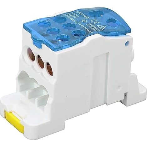 Boîte de distribution de bornes UKK160, Bloc de jonction rail DIN 690V 160A (Bleu)