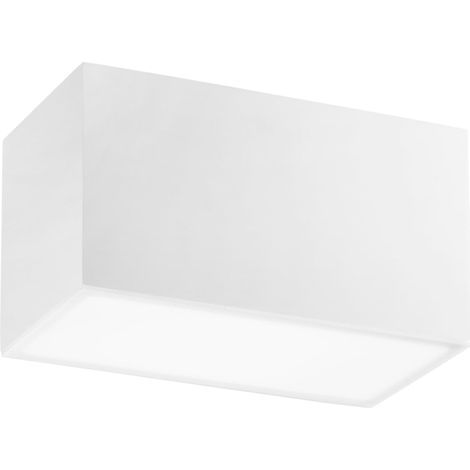"Plafoniera LIVING in gesso bianco verniciabile 23 cm."