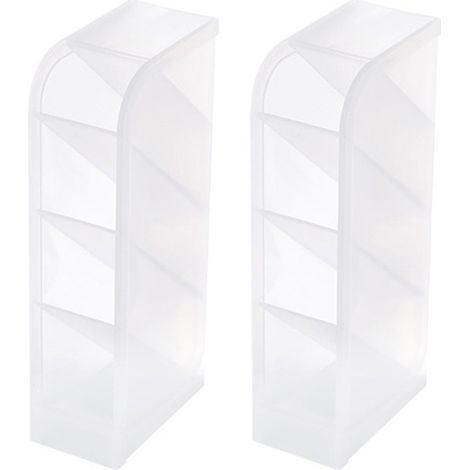 Multifunctional desk organizer, set of 2 pencil and pen holders for storing supplies at home or in the office
