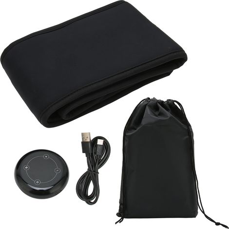 Ceinture de massage lombaire électrique rechargeable, mode anti-fatigue réglable, chauffante pour la taille, fitness et bien-être. (1/5)