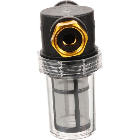 Filtro sedimenti per idropulitrice, filtro di ingresso per irrigazione da giardino, pratico accessorio per lavatrice e tubi di irrigazione.