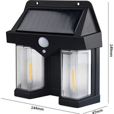 Lampada da parete solare al tungsteno - Installazione semplice, 1 pezzo (1/5)