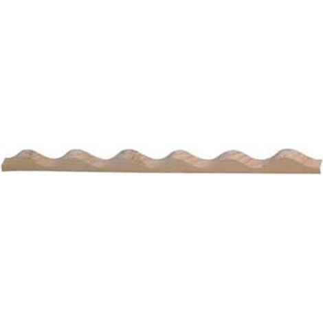Listello in legno ondulato per coperture - mt.2 - 100 mt