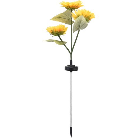 Sonnenblumen-Solarleuchten, automatische Energiesparfunktion, IP65 wasserdicht, LED-Ladefunktion, induktiver Schalter, dekorative Steuerung