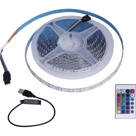 STRISCA LED RGB USB PER RETROILLUMINAZIONE TV 2 MT (1/4)