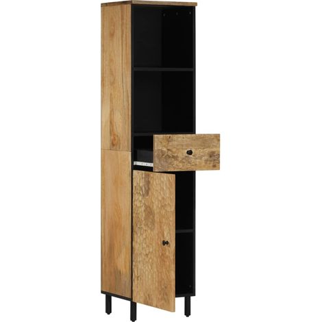 Maison Exclusive - Mobile da Bagno 38x33x160 cm in Legno Massello di Mango (1/5)