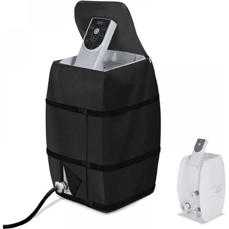 Universelle Abdeckungen für Warmwasserpumpen, 43 x 38 x 54 cm, aufblasbare Pumpenabdeckungen für Spa und (Schwarz)