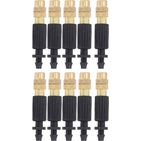 Lot de 10 buses de pulvérisation en laiton et plastique pour l'irrigation de jardin
