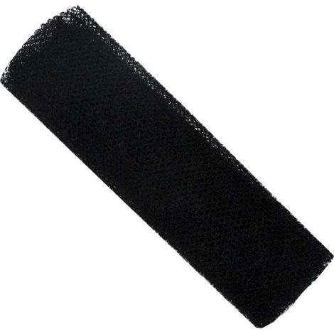 Spugna da bagno in luffa naturale, design double-face, nera, 1 pezzo (1/2)
