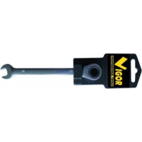 VIGOR - CHIAVE COMBINATA A CRICCHETTO 14X14MM