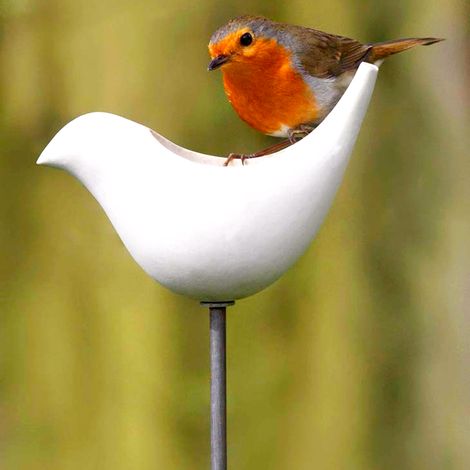 Ceramic Garden Peanut & Seed Bird Feeder - Large (1/5)