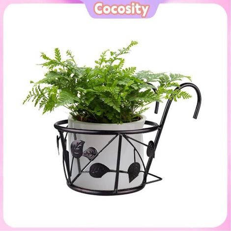 Cocosity support de pot de fleur Paniers de Jardinières Suspendus, Support en Fer Métallique pour Fleurs, Diamètre piscine outils (1/5)