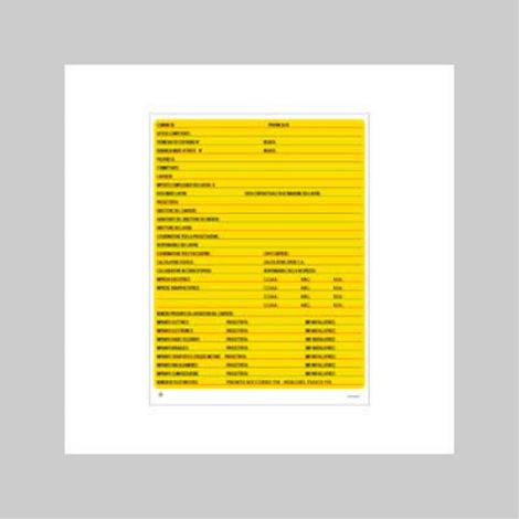 Cartello 'concessione edile' colorato 60x80 cm (10 pezzi) (1/2)