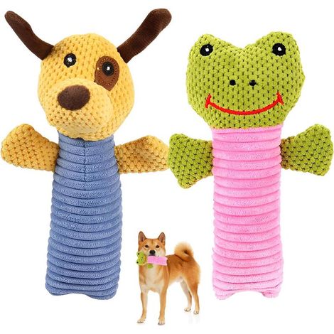 Lot 2 jouets chien mâcher couineur, résistants toutes tailles (1/5)