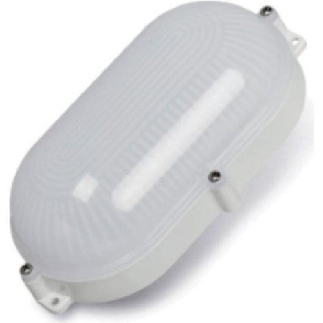 Wandleuchte außen led oval 9w ip65 4000k 22x12x6cm tageslicht edm (1/3)