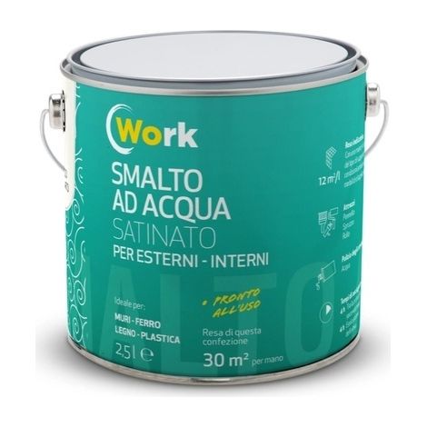 WORK SMALTO ACQUA 125 ML MARRONE BRILLANTE