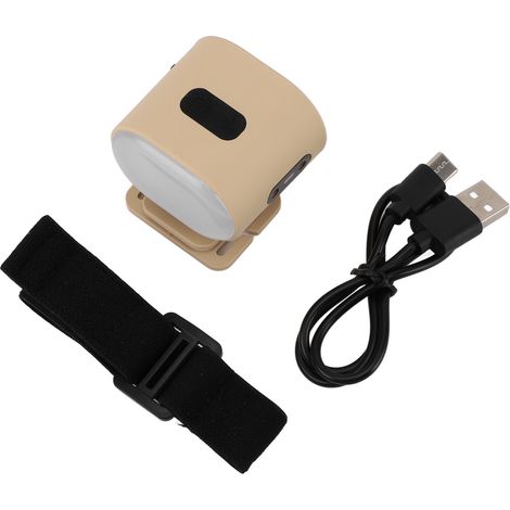 Lampe Frontale pour Casquette Clip LED Magnétique Rechargeable IPX4 - Pour Camping, Randonnée, Pêche (1 Lumière)