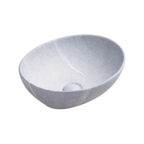 ONDEE ZEN - Vasque à poser HANA - Céramique Béton - Dim : 40,5 x 33 x 14 cm