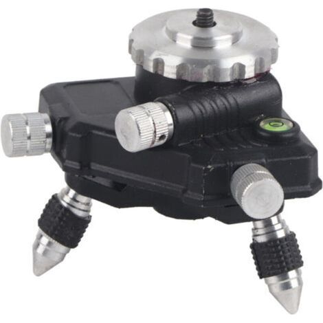 Standard 360-degree aluminium alloy tripod mount with 1/4" thread for laser level (1/4)
