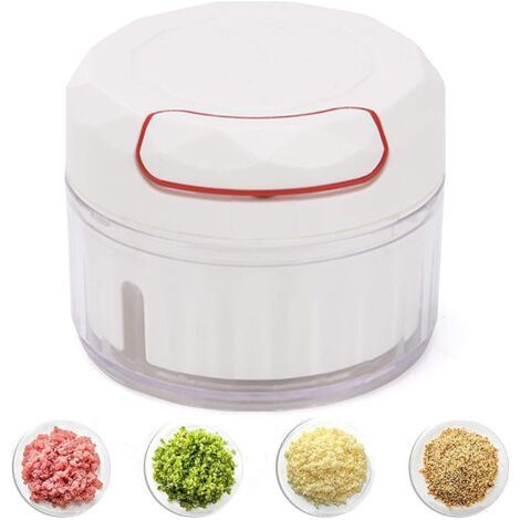 Mini-Knoblauchmaschine, multifunktionale Knoblauchpresse, manuelle Knoblauchmaschine, multifunktionaler Gemüsezerkleinerer, Fleischwolf, Mixer, Zwiebel, Obst, Kräuter, Salat, Ingwer, Knoblauchzerklein