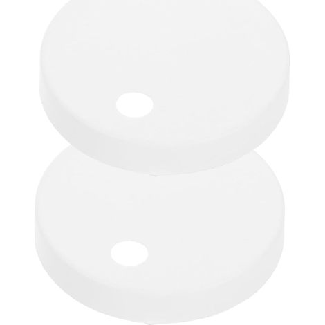 Capuchons Ronds en Plastique Blanc Aspect (1/5)