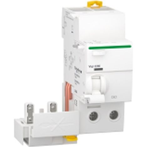 Bloque Vigi ACTI 9 40A 30mA AC 130V 2P con montaje en carril DIN y protección IP20
