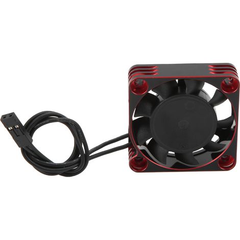 40x40mm RC-Motor-Kühlkörper mit Lüfter für Modellautos, 28000 U/min, Hochgeschwindigkeit, passend für F540, 550, 3650, 3660, Rot (1/5)