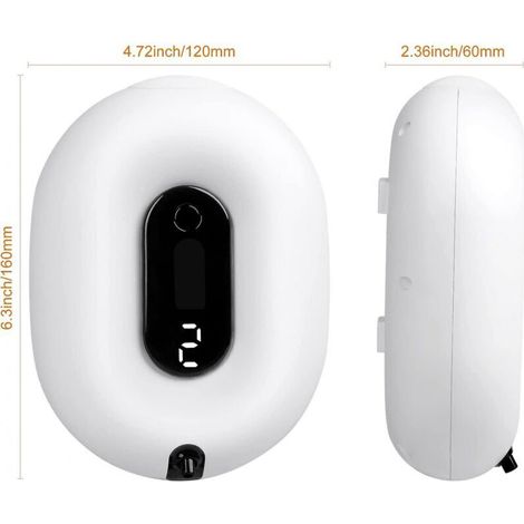 Dispenser di sapone automatico a parete senza contatto, ricaricabile, a 2 livelli, 280 ml, bianco – ideale per cucine e hotel.